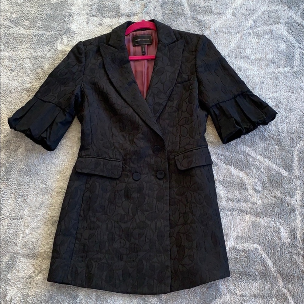 BCBGMaxAzria black printed blazer - Picture 4 of 16